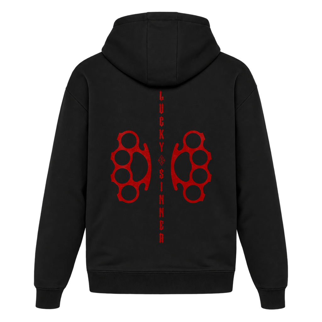 Oversize-Hoodie Red Knuckle S/R
