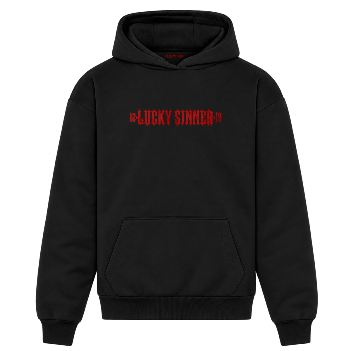 Oversize-Hoodie Born Lucky Die Sinner S/R