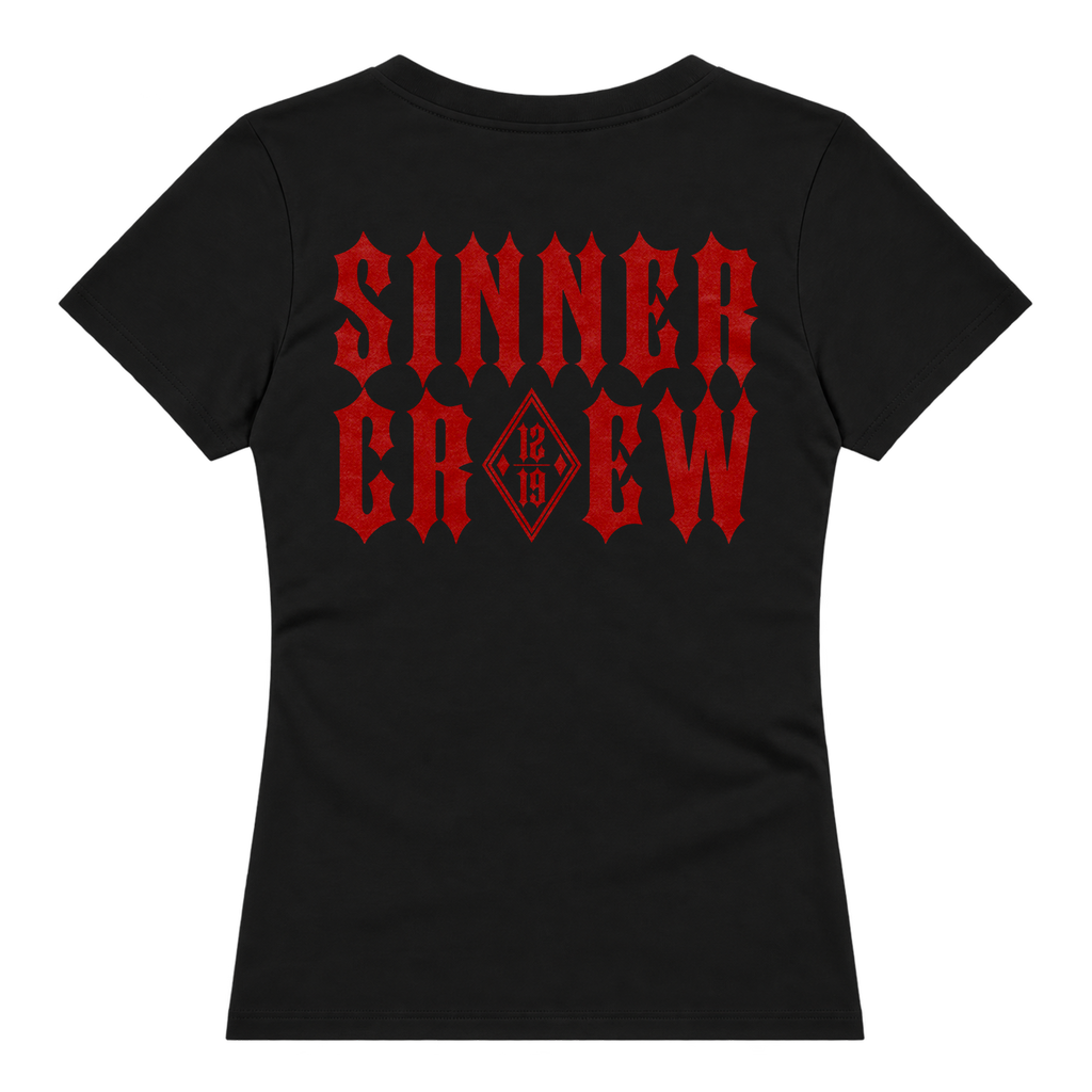 Women V-Neck Top Sinner Crew S/R