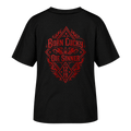 Women Oversize Fit T-Shirt  Born Lucky Die Sinner S/R