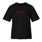 Women Oversize Fit T-Shirt  Born Lucky Die Sinner S/R
